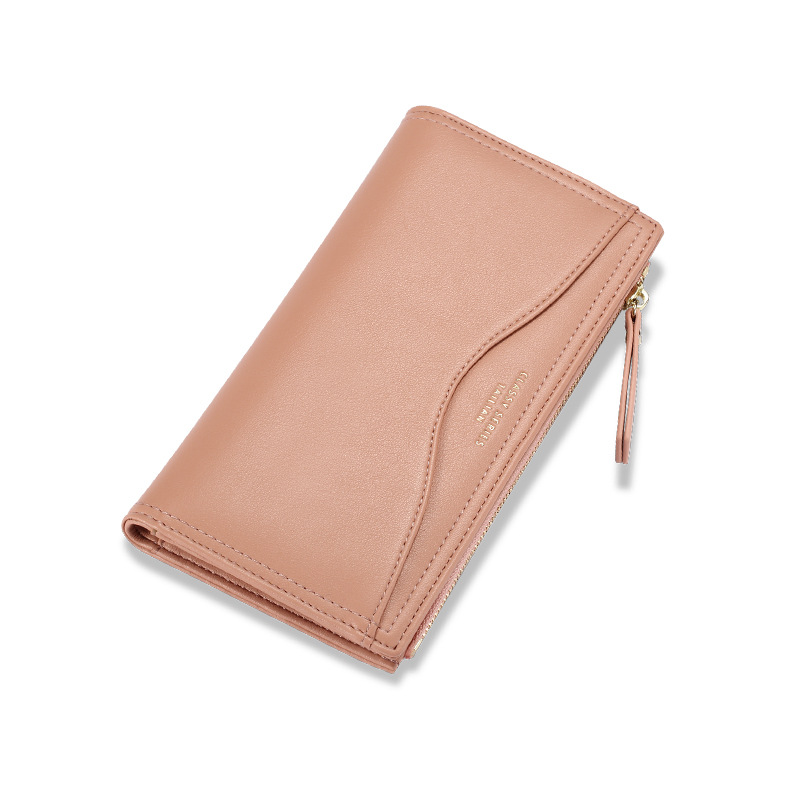 Multifunctional Long Ladies Clutch Purse Wallets Zipper Card Bag Leather Large Capacity for women(图4)