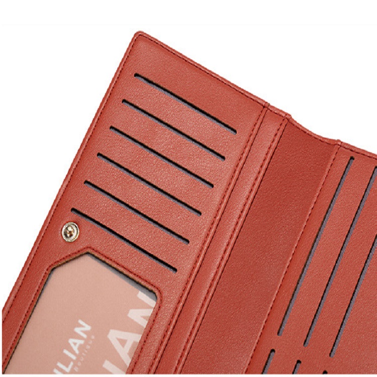 Multifunctional Long Ladies Clutch Purse Wallets Zipper Card Bag Leather Large Capacity for women(图6)