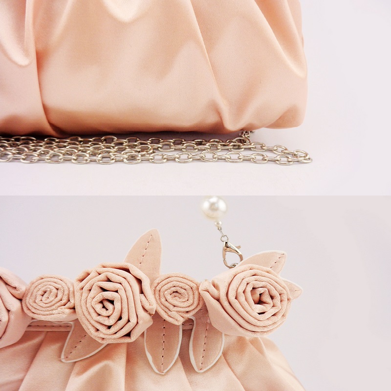 Elegant Pearl Evening Wedding Bag Fashion Ladies Beaded Clutch Purse Pearl Evening Designer Bags(图3)