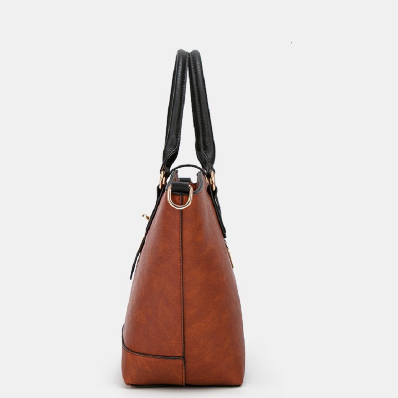 新款高品质手提包钱包袋高品质独特的女士 PU 皮革时尚潮流女士包(图2)
