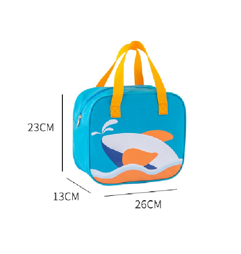 女式午餐袋保温冷藏可重复使用午餐携带保温盒儿童卡通便携式午餐野餐袋(图5)