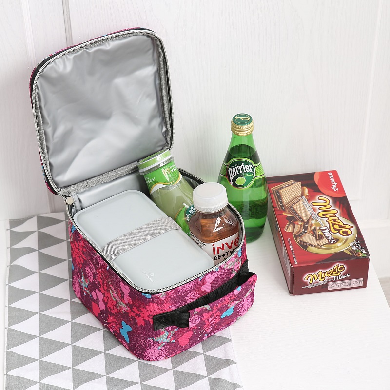 Reusable Lunch Bag Thermal Foldable Picnic Bag Promotional Gift Custom Cooler Bag for Adults Girls W(图3)