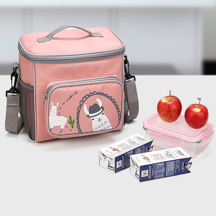 大号野餐包可调节肩带午餐袋个性化旅行学校冷藏袋(图4)