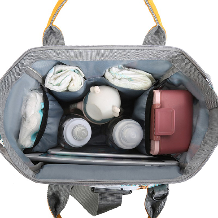 Wholesale Promotion Custom Shoulder Ladies Nylon Baby Diaper Bag Mommy Travel Tote Bag Backpack(图4)