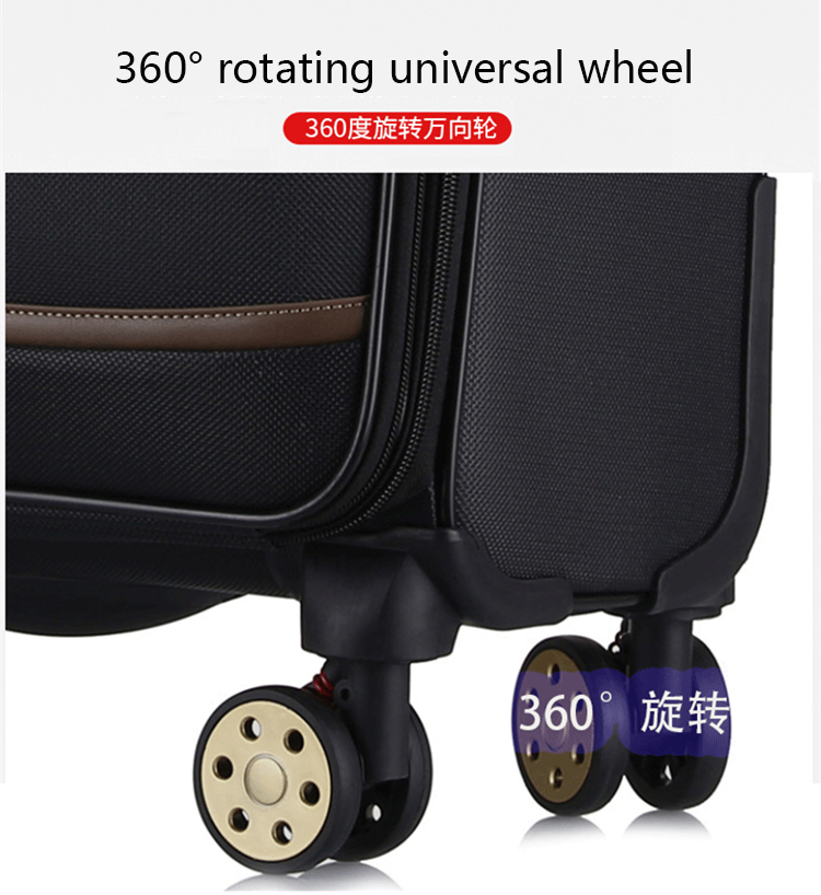 Luxury Travel Custom Suitcases Trolley Luggage Bag 4 Wheels Carry On Trolley Bags(图9)