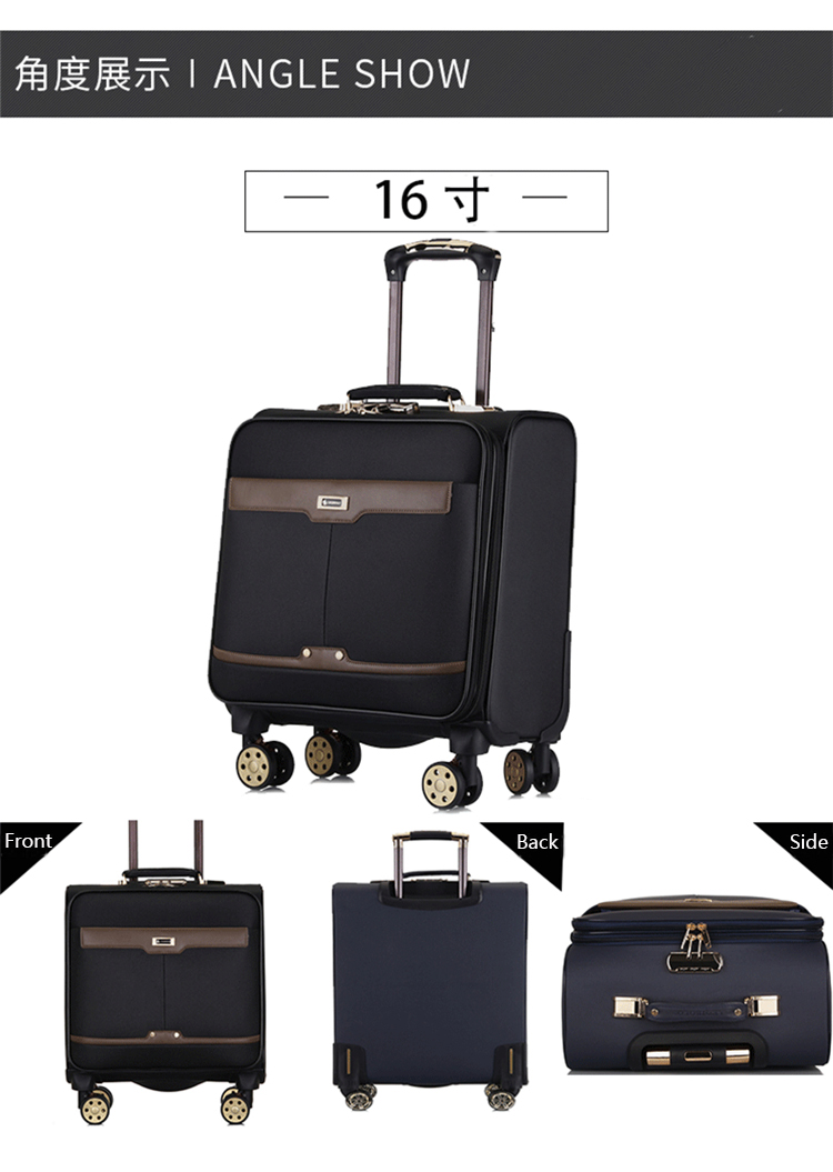 Luxury Travel Custom Suitcases Trolley Luggage Bag 4 Wheels Carry On Trolley Bags(图7)