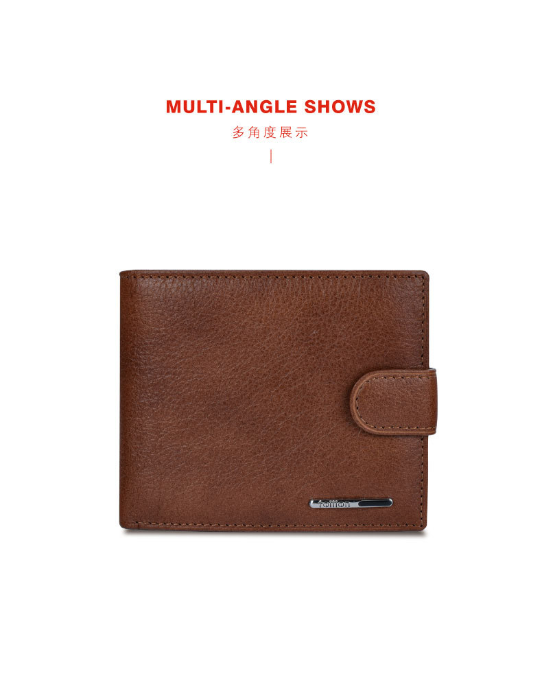 Mens Wallets PU Leather Card Holders Short zipper Wallet High Quality Man Simple Key Wallets(图7)