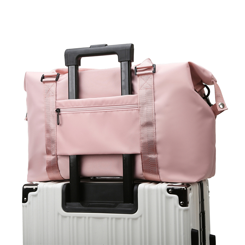 定制旅行行李袋女士行李包健身包运动行李旅行包男士女士带鞋隔层(图14)