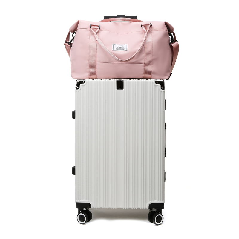 定制旅行行李袋女士行李包健身包运动行李旅行包男士女士带鞋隔层(图13)