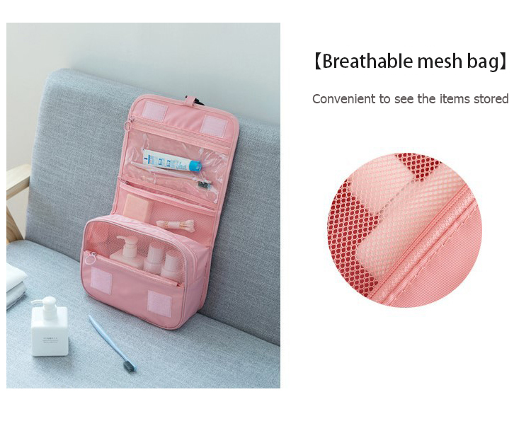 Custom Bathroom Shower Organizer Kit Toiletries Cosmetics Makeup Bag Premium Travel Toiletries Bag f(图8)
