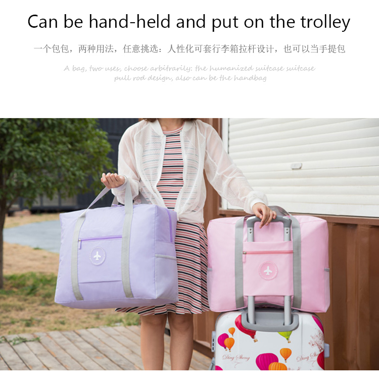 Fashion Folding Travel Bag Nylon High Quality Storage Bag Ladies Hand Luggage New Large Capacity Duf(图4)