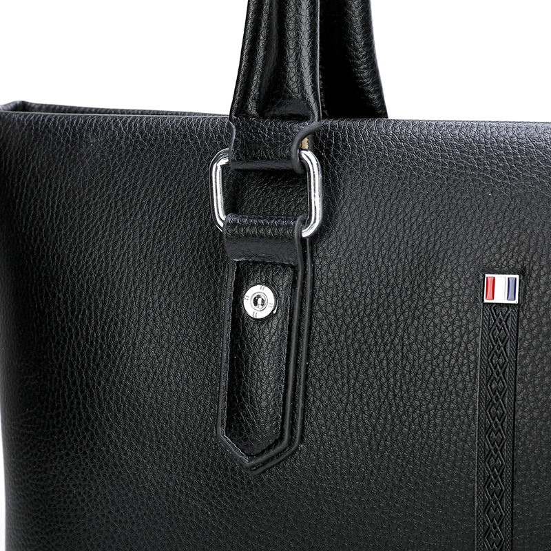Office Business Single Shoulder Cross Bag Leather Briefcase, Laptop Bag For Men(图9)