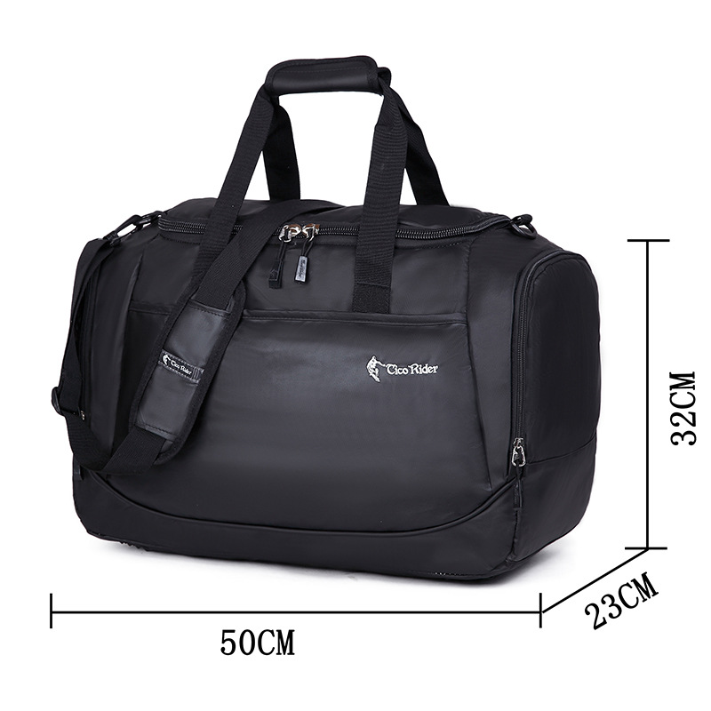 large capacity travel bag waterproof sport bag gym travel duffel bag with shoe compartment(图2)