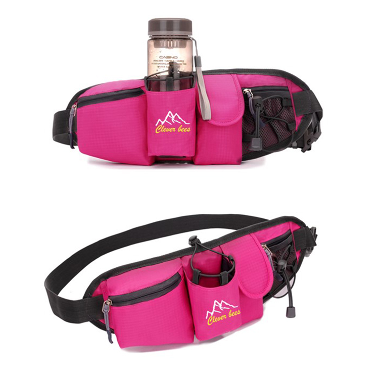 Outdoor Waterproof Hiking Cycling Running Belt Waist Bag Custom Sport Fanny Pack With Water Bottle H(图6)