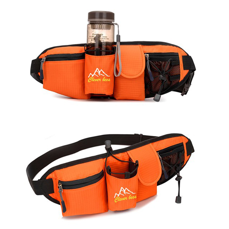 Outdoor Waterproof Hiking Cycling Running Belt Waist Bag Custom Sport Fanny Pack With Water Bottle H(图2)