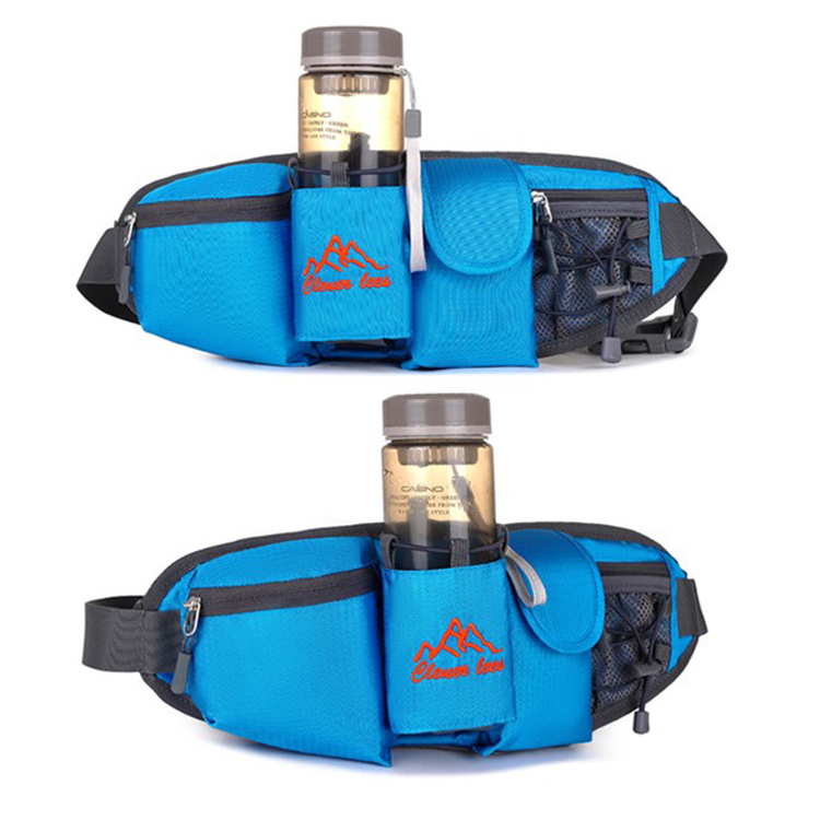 Outdoor Waterproof Hiking Cycling Running Belt Waist Bag Custom Sport Fanny Pack With Water Bottle H(图1)