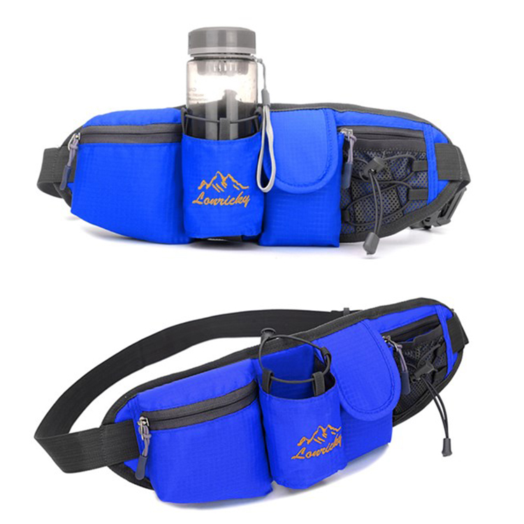 Outdoor Waterproof Hiking Cycling Running Belt Waist Bag Custom Sport Fanny Pack With Water Bottle H(图4)