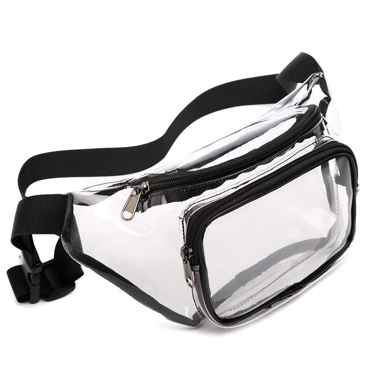 Waterproof Cycling Sports Running Belt Waist Bag Mobile Phone Fanny Pack Bag Transparent PVC waist b(图1)
